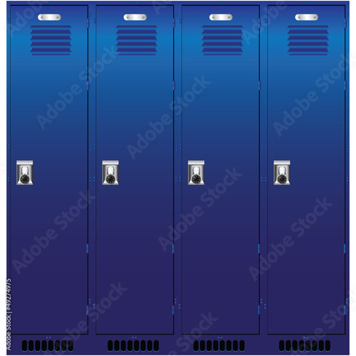 Set of the lockers