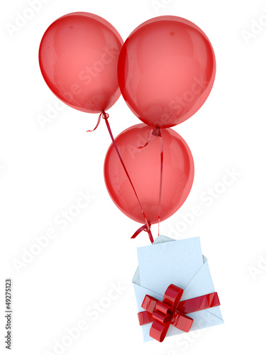 Floating greeting card