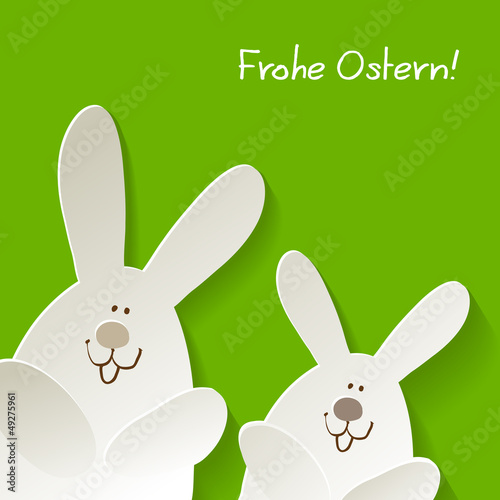 Osterhasen >>> Frohe Ostern Grün