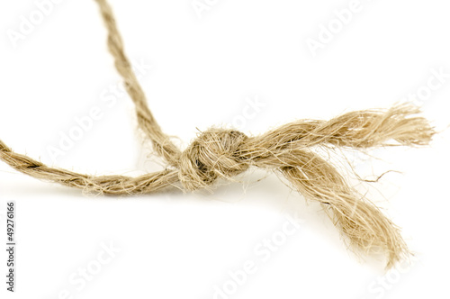 knot on white