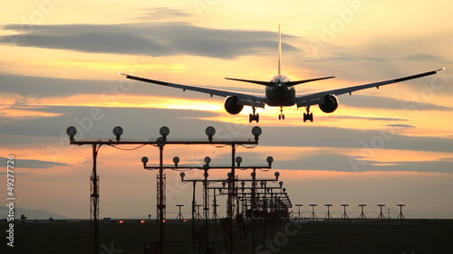 Sunset Jet Lands, Vancouver photo