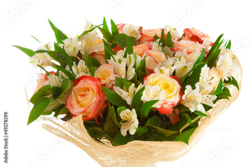 bouquet flowers   isolated