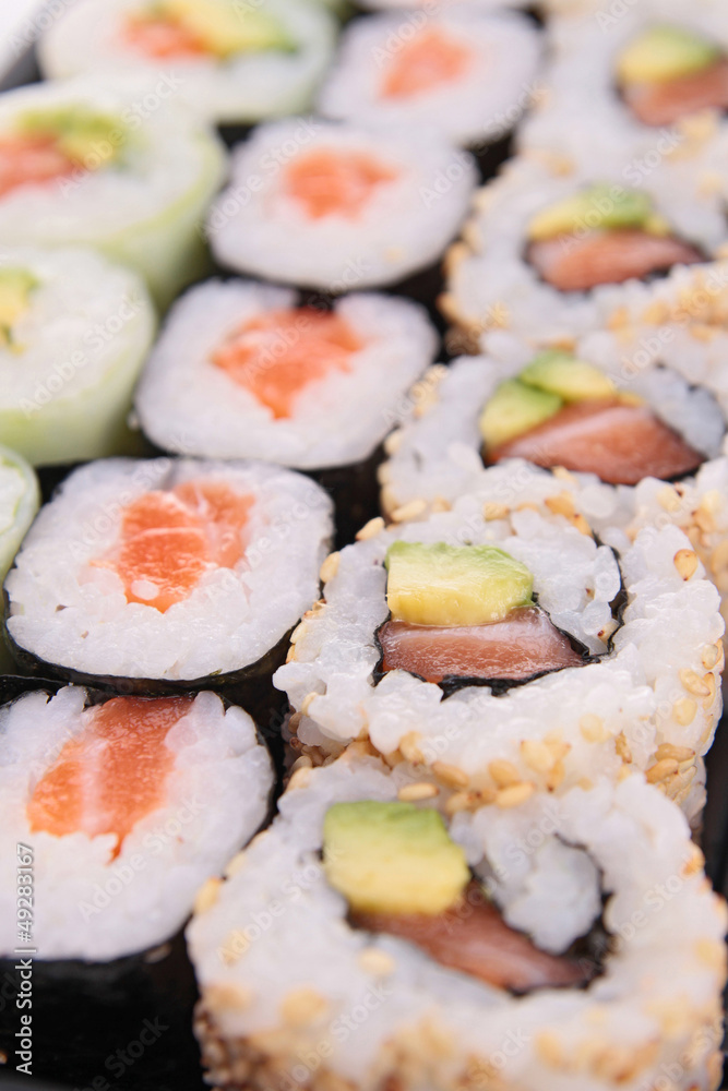 assortment of sushi