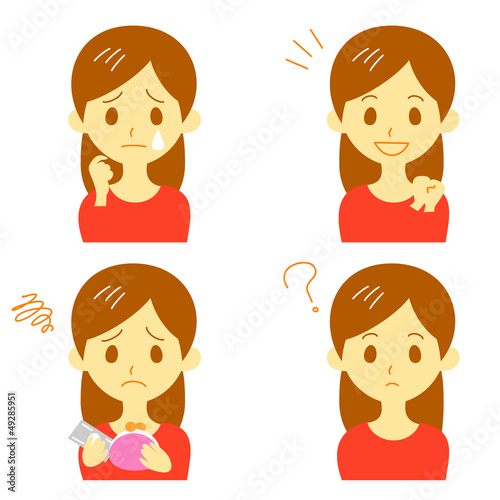 女性の表情