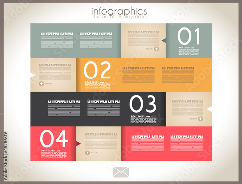Infographic design - original paper tags