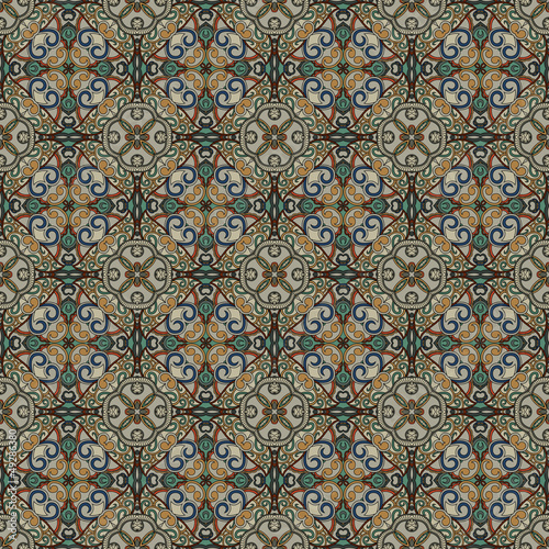 Ornamental pattern. Seamless floral background