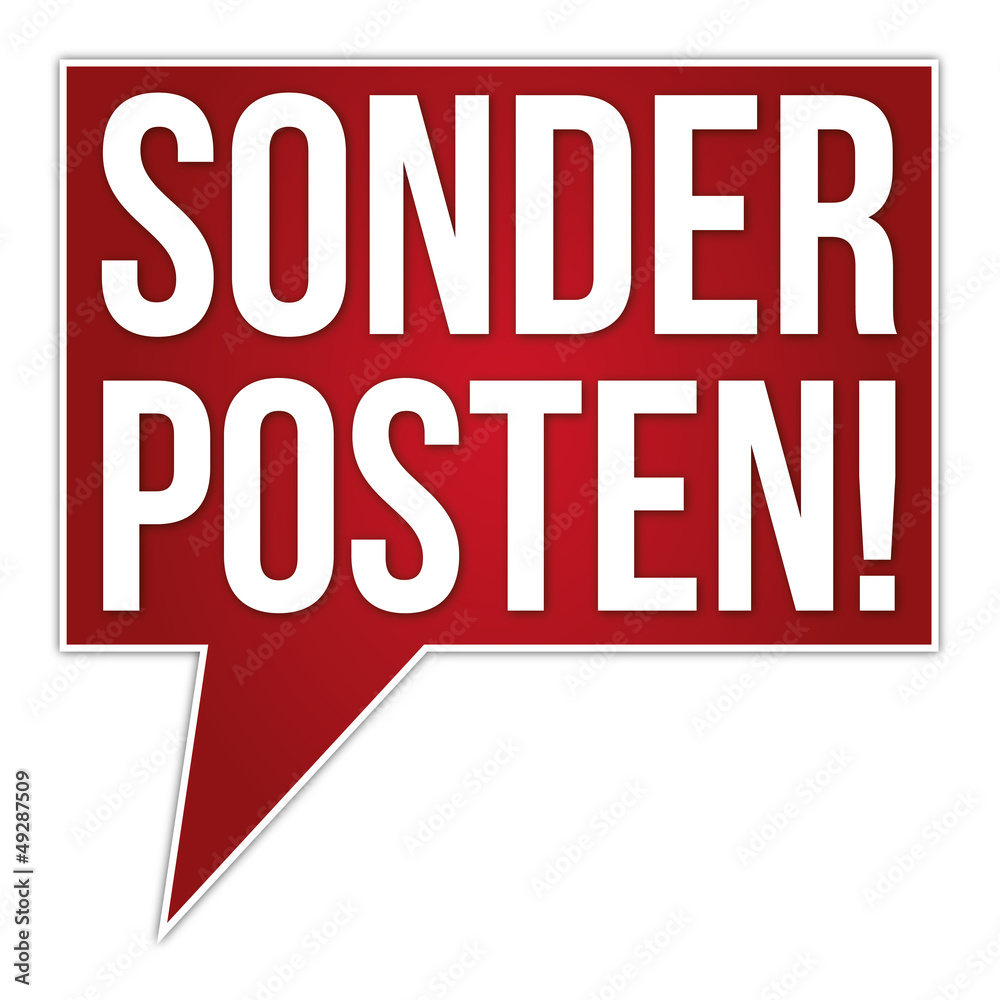 Button Banner SONDERPOSTEN / Restposten
