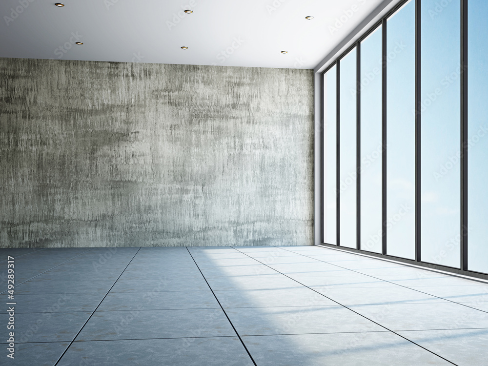 Empty room with window