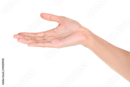 Open palm hand