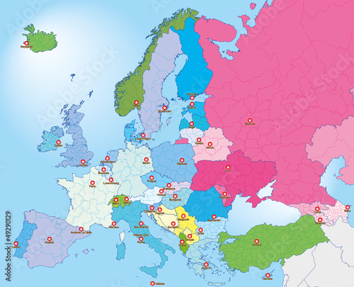European countries with theirs provinces