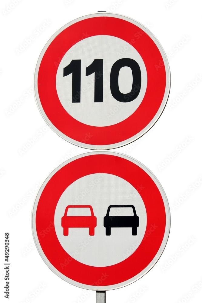 Panneaux de régulation du trafic sur autoroute Panneaux de régulation du trafic sur autoroute