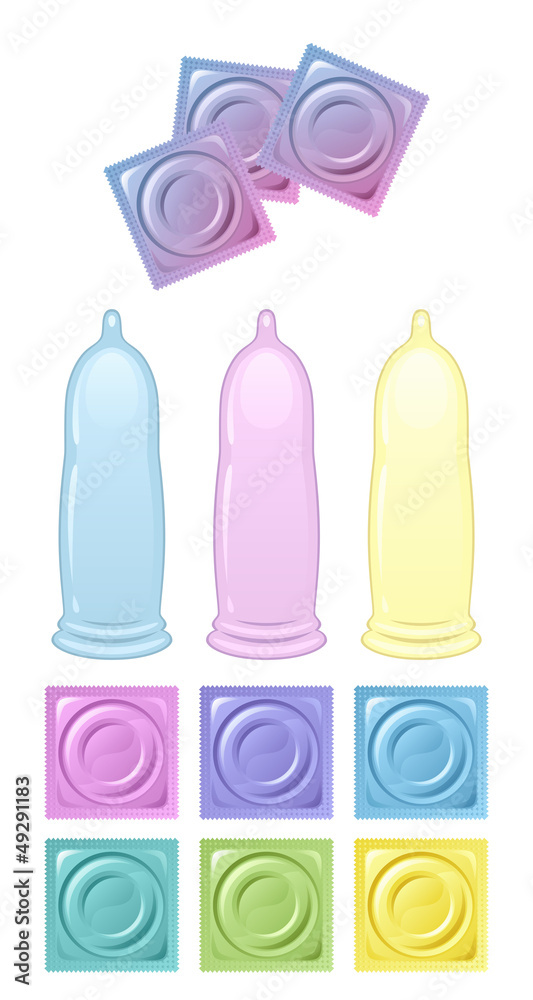 Set of condoms Set of condoms