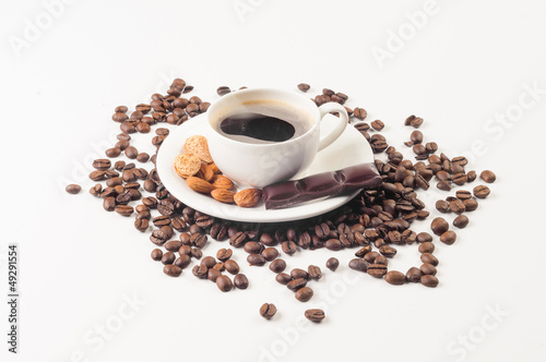 Coffe cup beans