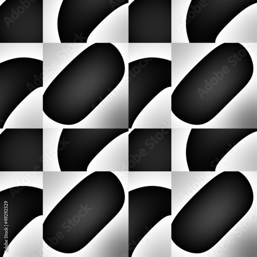 Black and grey seamless pattern.