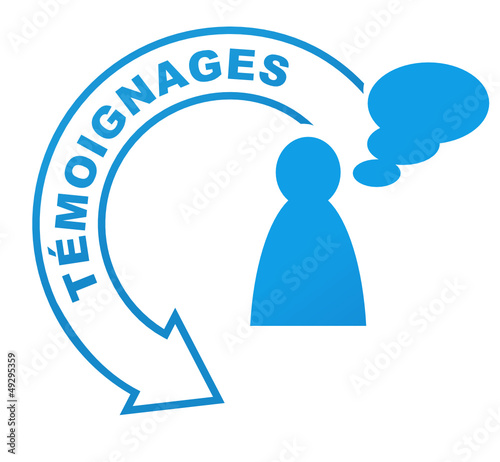 témoignages sur symbole bleu