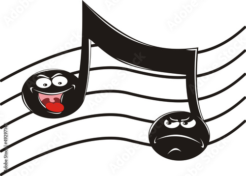 happy and unhappy note