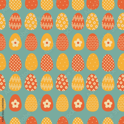 Seamless Easter Eggs Pattern