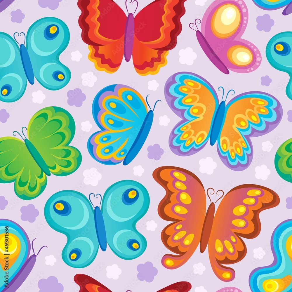 Butterfly seamless background 3