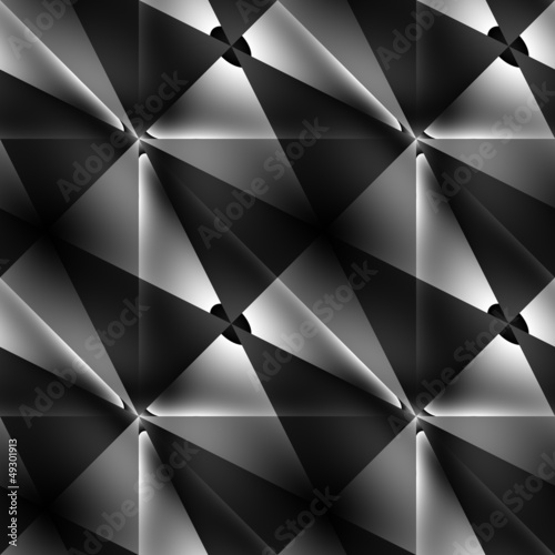 Black and grey seamless ornament.