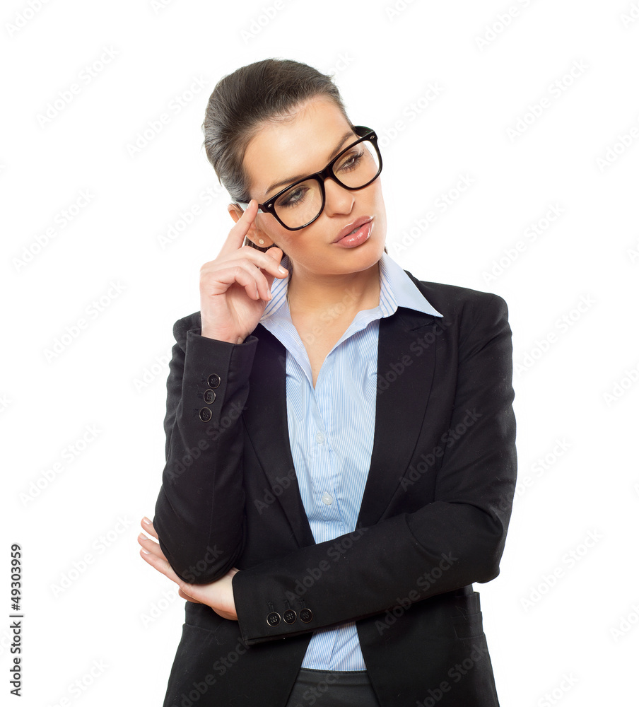 Businesswoman looking at