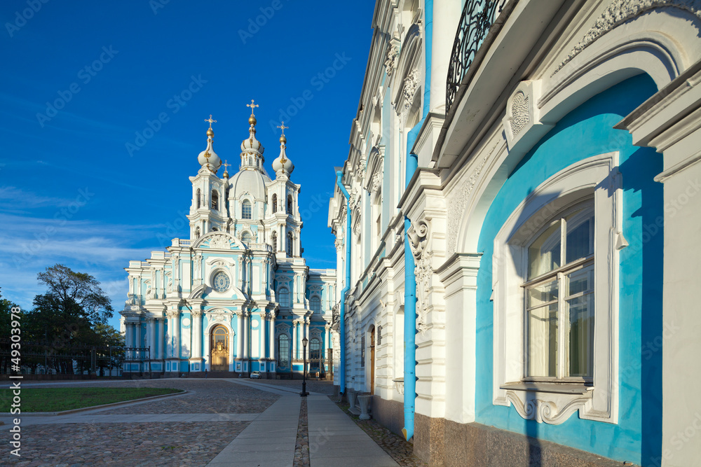 Smolny Cathedral. St. Petersburg, Russia