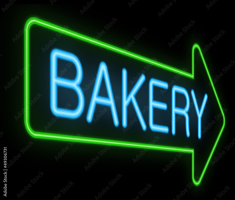 Bakery neon sign.
