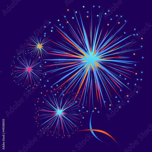 Vector firework