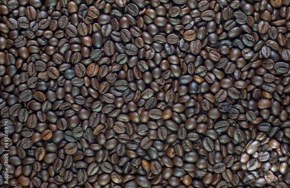 Label on coffee background and textured Label on coffee background and textured