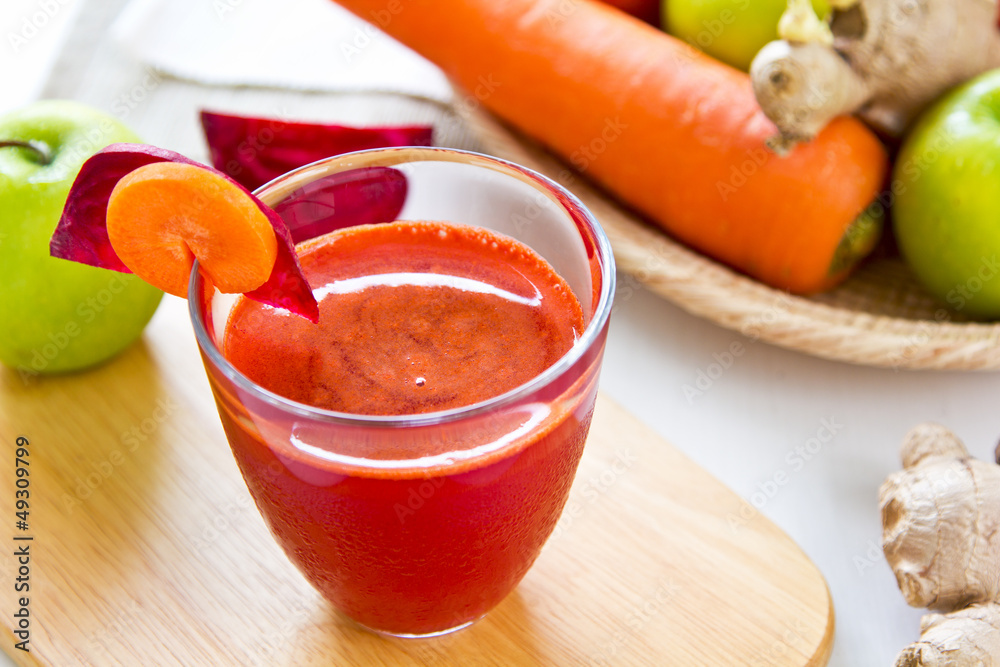 Beetroot with Carrot and apple juice Beetroot with Carrot and apple juice
