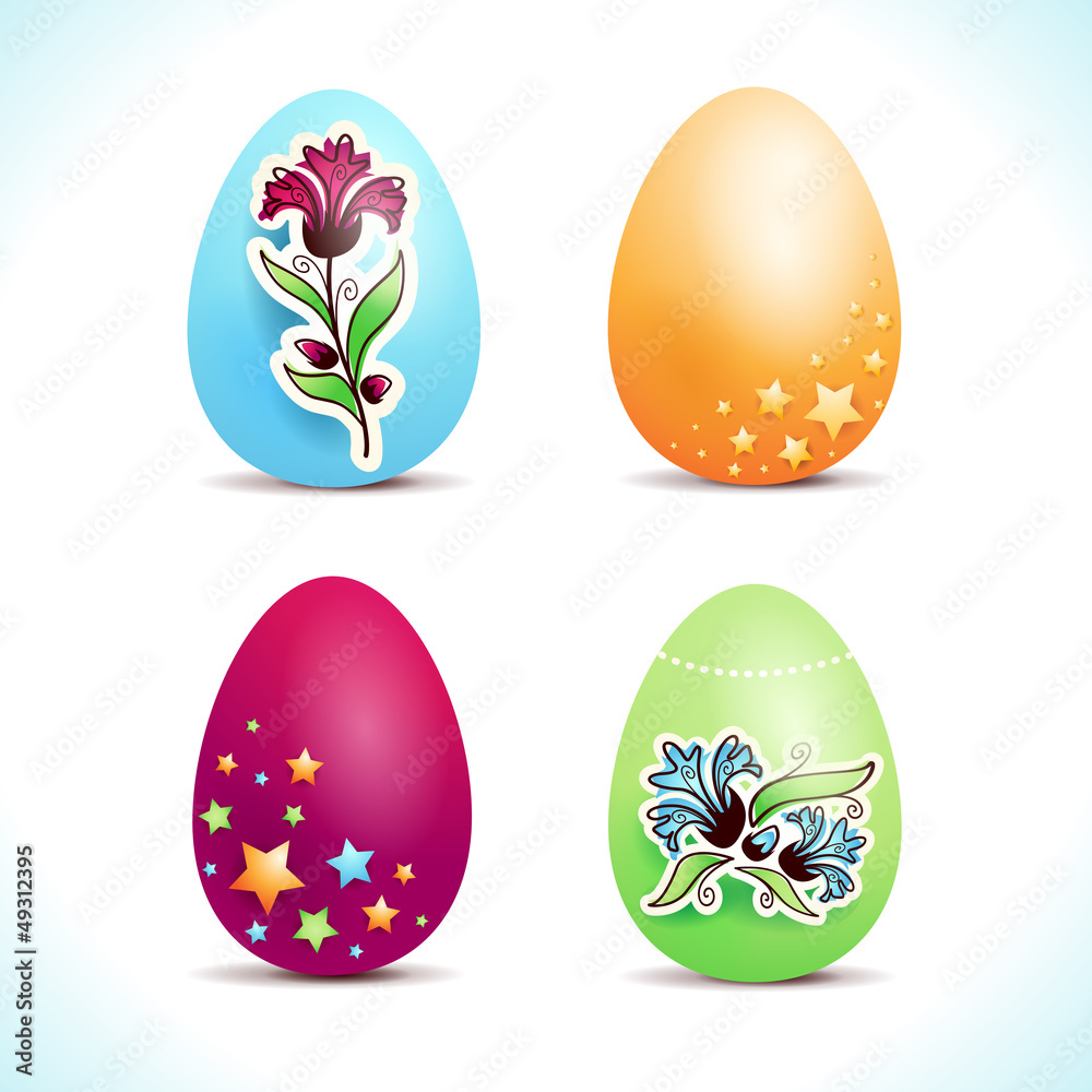 Set of Easter eggs Set of Easter eggs