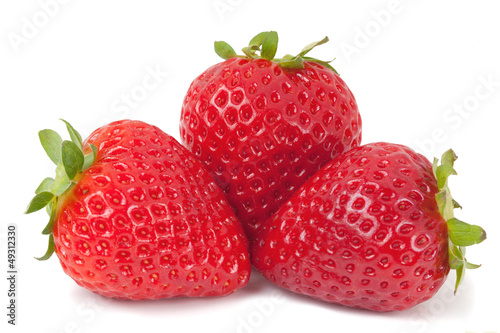 Strawberries on white background_II