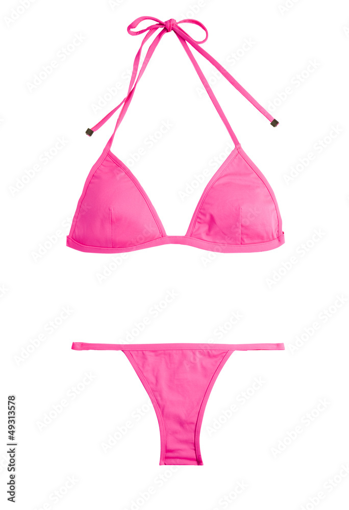 Fluor pink bikini Stock Photo | Adobe Stock