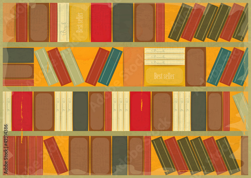 Book Background Retro Style