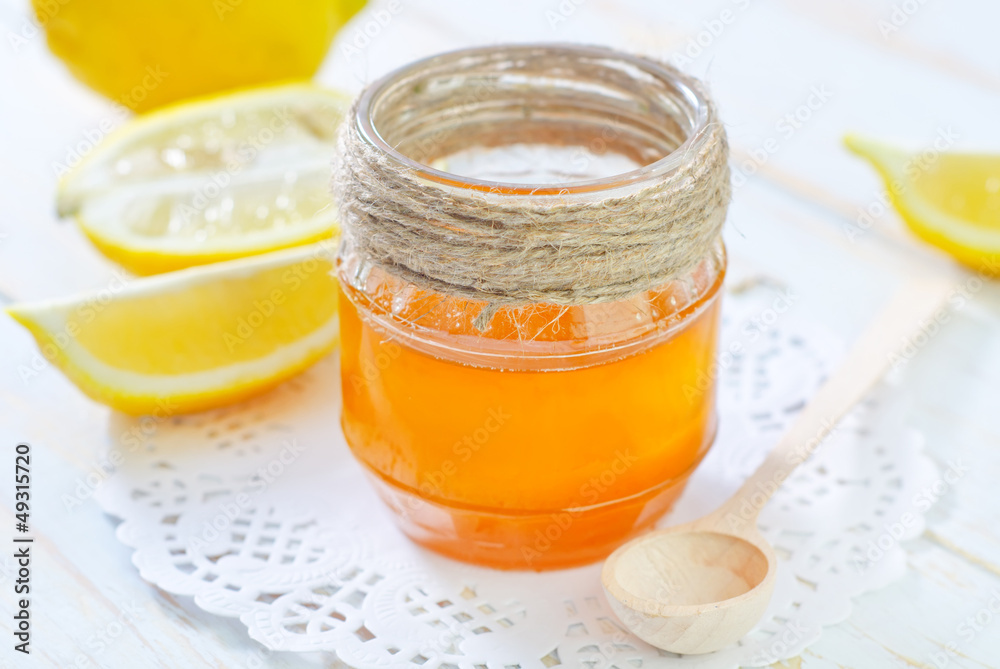 honey with lemon honey with lemon