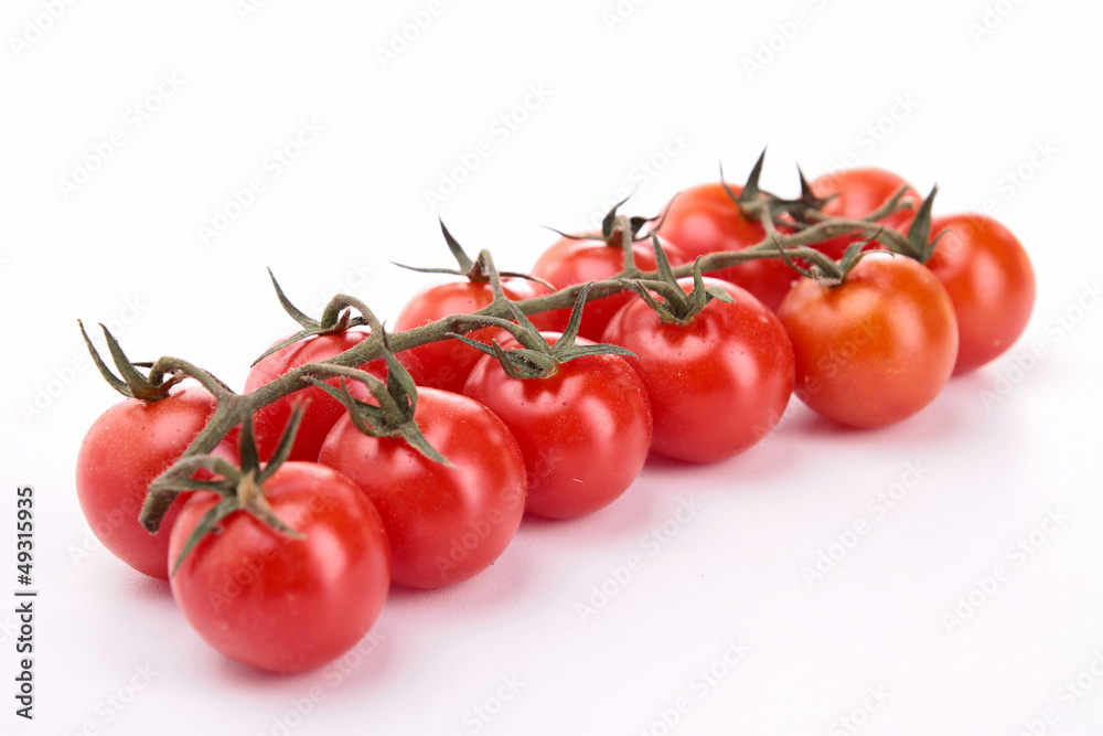 isolated cherry tomato