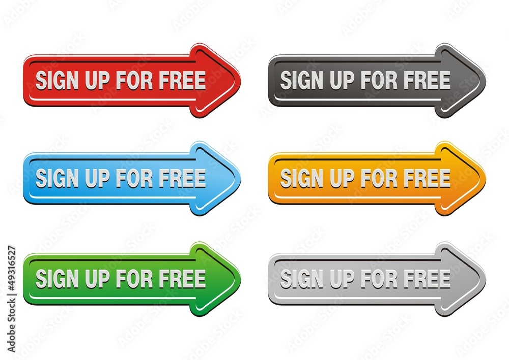 sign up for free butons - arrow buttons sign up for free butons - arrow buttons