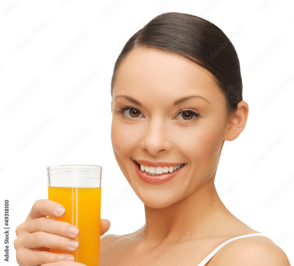 woman with glass of juice woman with glass of juice