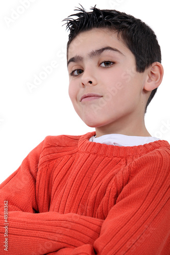 Bilde på lerret A self-assured boy