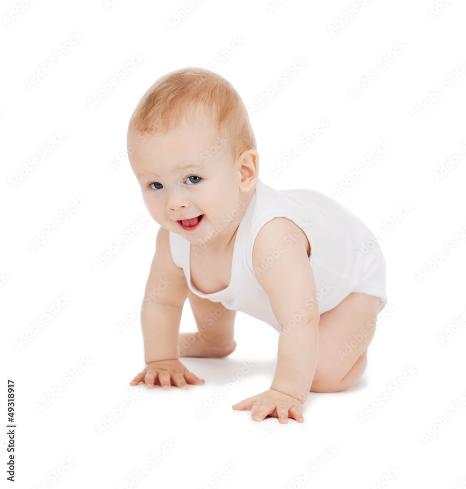 crawling baby boy