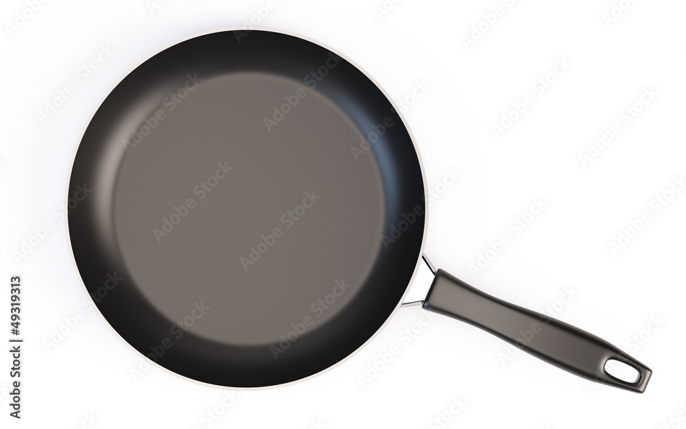 Frying pan with handle