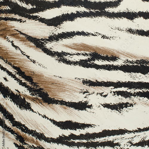 Tiger skin artificial pattern