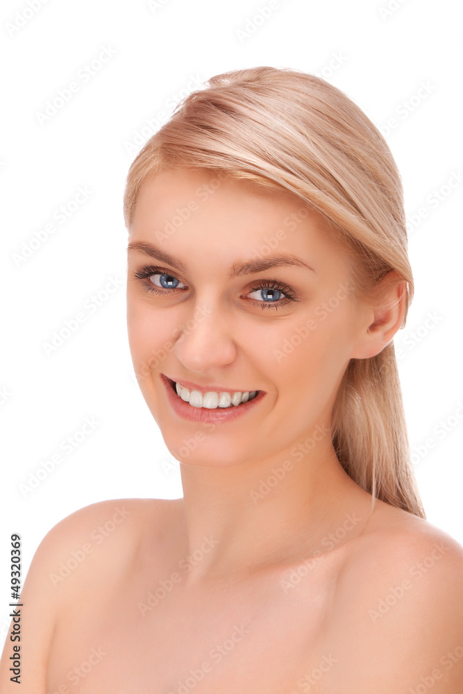 Portrait of beautiful blond woman Portrait of beautiful blond woman