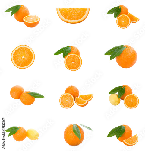 set of oranges