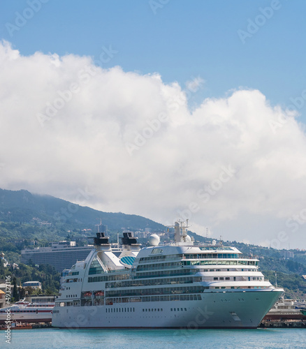 Large cruise liner in the Yalta. Ukraine © Ryzhkov Oleksandr