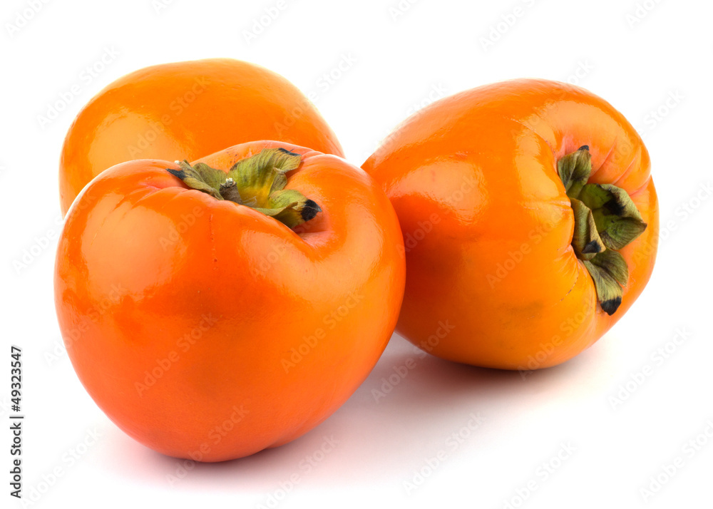 Persimmon fruit isolated on white background Persimmon fruit isolated on white background