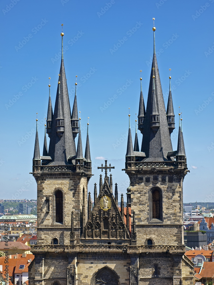 two spires of Tyn Church