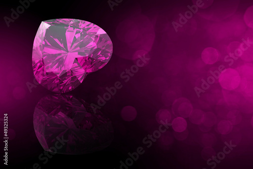 Heart shape gemstone. Collections of jewelry gems