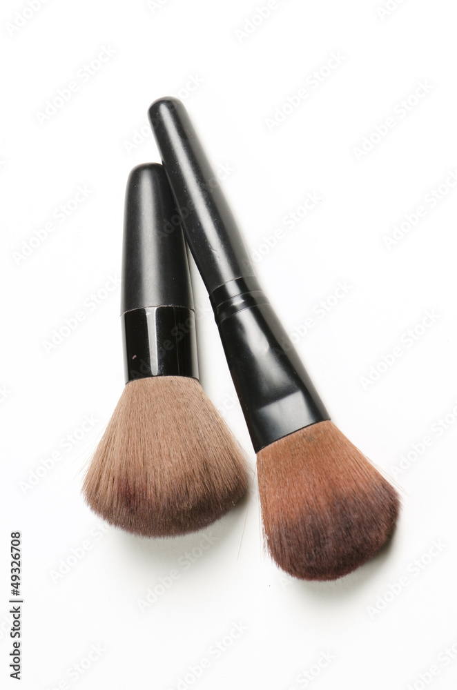 Professional makeup brush isolated on a white background Professional makeup brush isolated on a white background