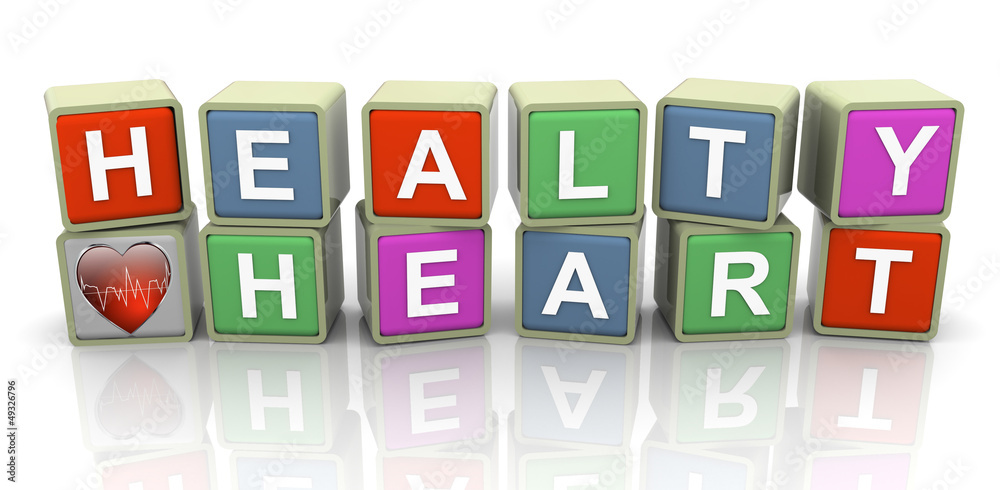3d buzzword text 'healthy heart' 3d buzzword text 'healthy heart'