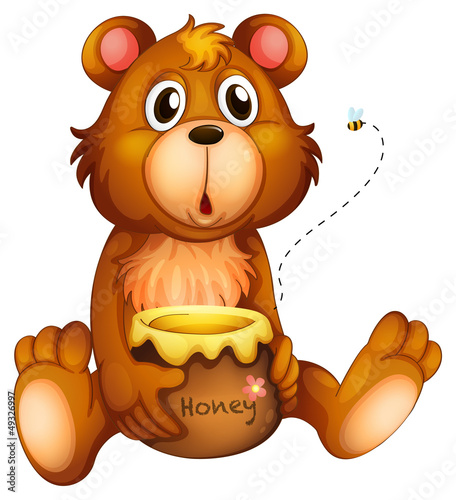 A shocking face of a bear